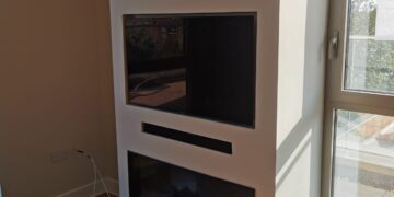 Southwark - Media Wall & Soundbar and Fireplace Installation in London, Southwark by DEAL