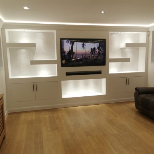 Wall to Wall Media Wall Installer Greenwich, London by DEAL